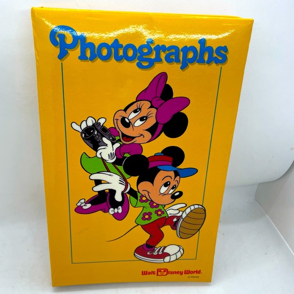 VINTAGE Walt Disney World Photo Album - 72 Photos Unused RARE - Picture 1 of 8